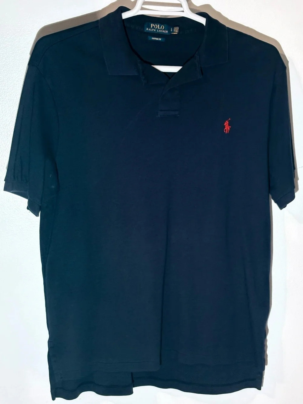 Men’s Large POLO Ralph Lauren Short Sleeve Navy Blue Shirt